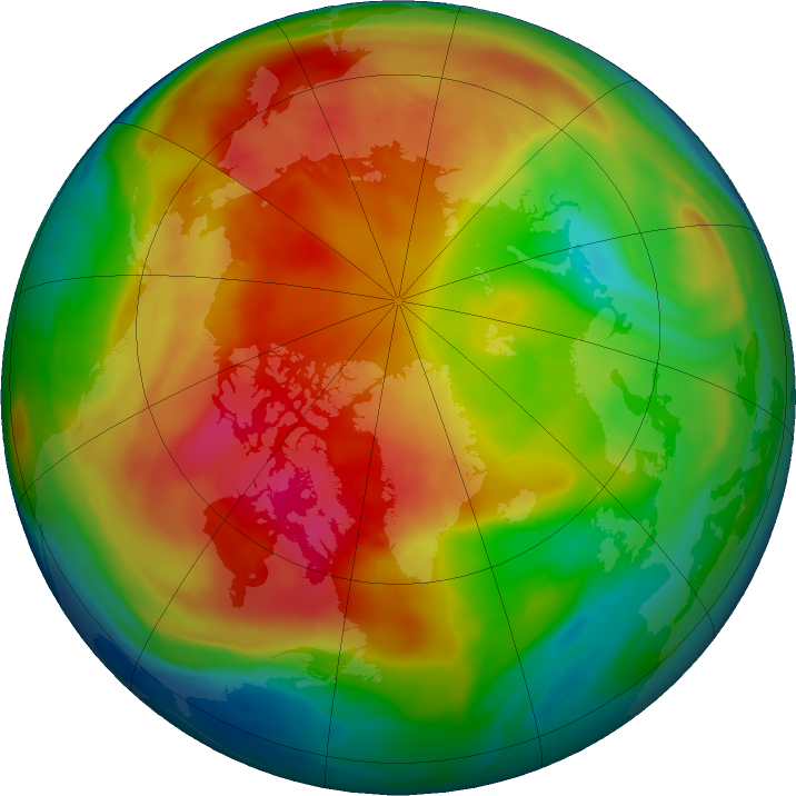 Arctic ozone map for 17 February 2023